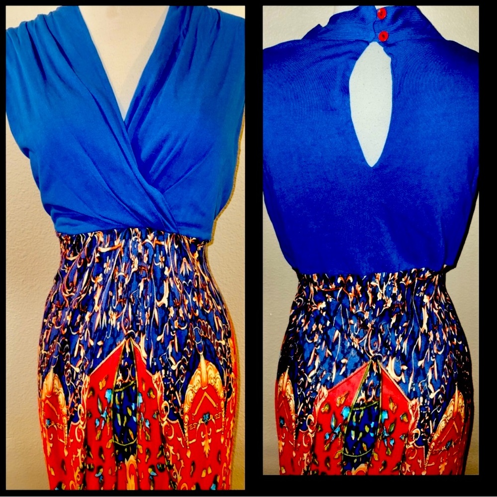 Vibrant Maxi Dress size small